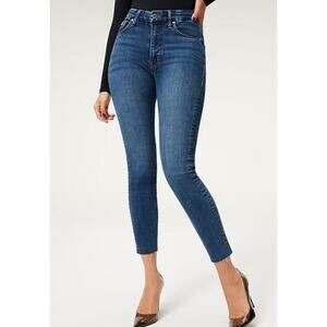 Good American Good Legs Jeans 12/31 Skinny Raw Hem